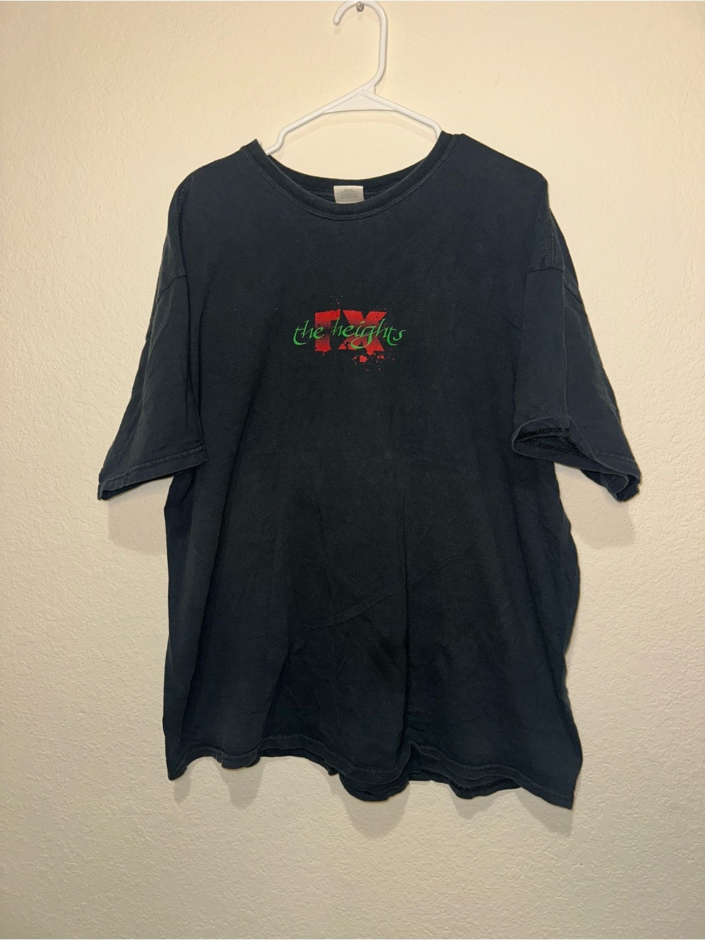 The Heights FX Black Short Sleeve Tee with Red & Green Graphic